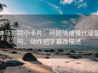神马影院小卡片：问题情绪替代证据吗，动作把字幕改描述